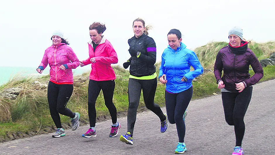 Pals in training for five-heads run in aid of cancer charities Image