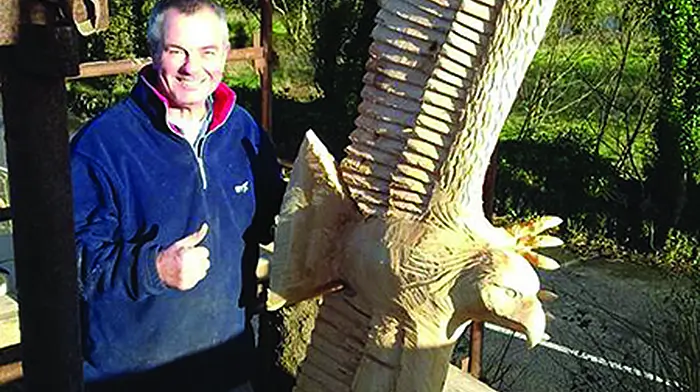 Ophelia's fallen trees are transformed  by ‘chippie' into stunning sculptures Image