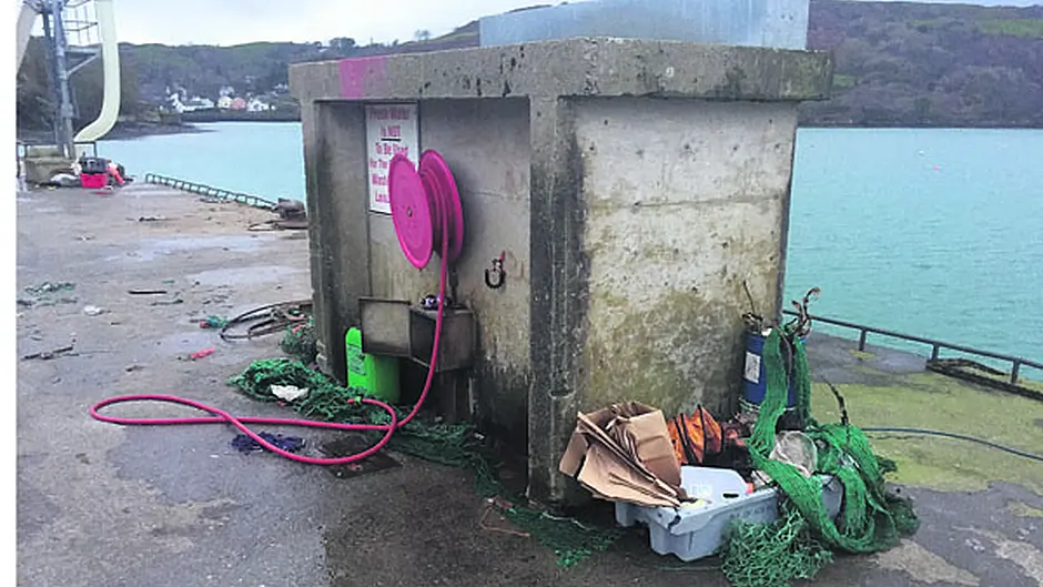 Council blames fishermen for rubbish on Union Hall pier Image
