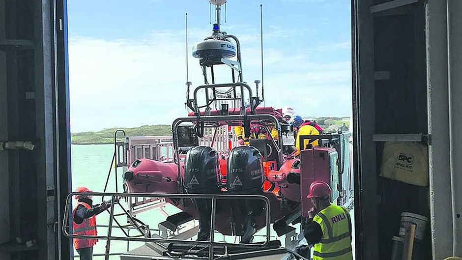 Baltimore RNLI gets major boost from arrival of new lifeboat after generous bequest from UK Image