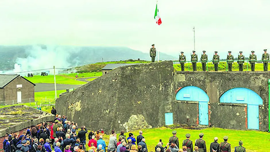 Tricolour raised over island fort as 80th anniversary is marked Image