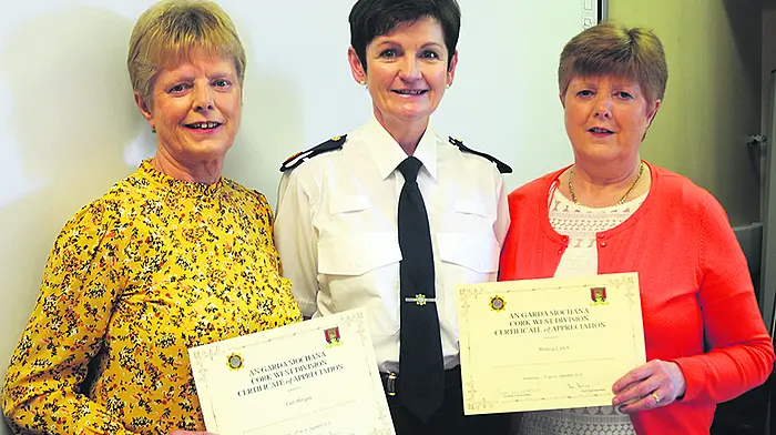Sister act honoured at Bandon Garda Station after 60 years' combined work Image