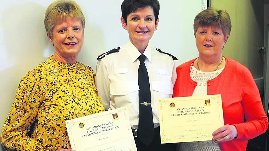 Sister act honoured at Bandon Garda Station after 60 years' combined work Image