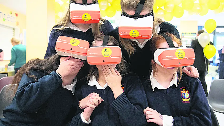 Students experience road accidents first hand through virtual technology Image