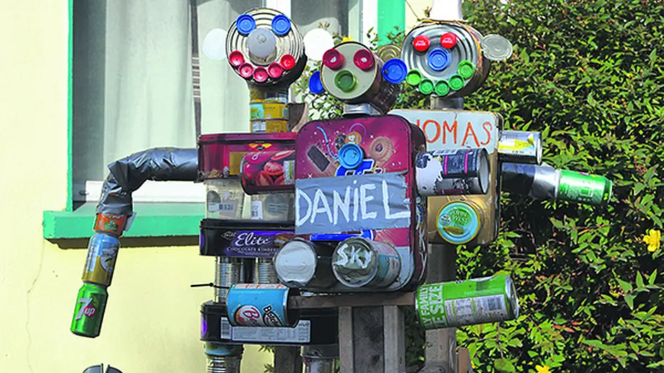Sustainable scarecrows take the top title in Leap this year Image