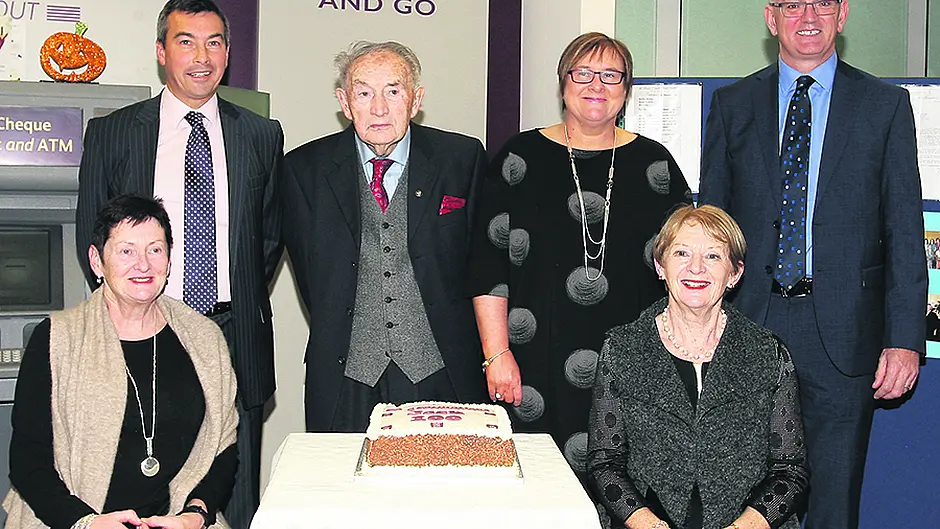 Centenarian Jack feted by  former bank colleagues Image