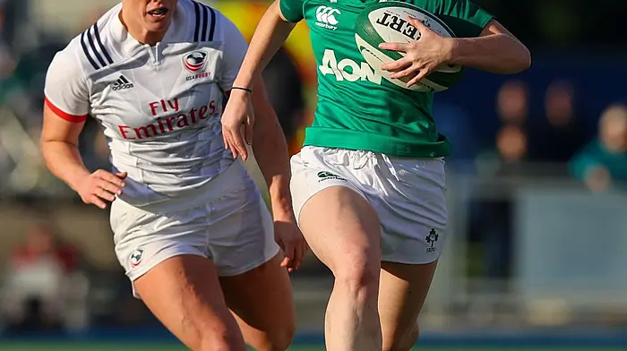 WATCH: Urhan's Laura Sheehan scores stunning try on Ireland debut Image