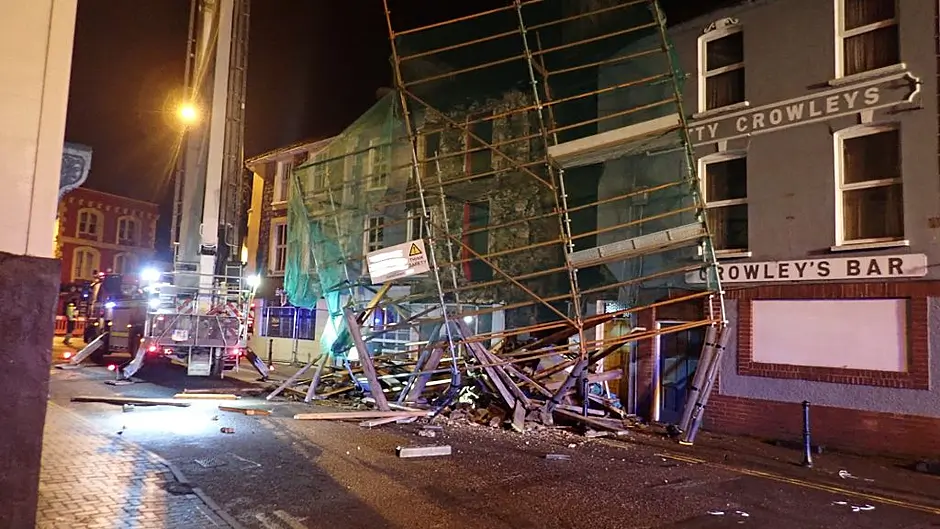 Section of Oliver Plunkett Street closed following building collapse Image