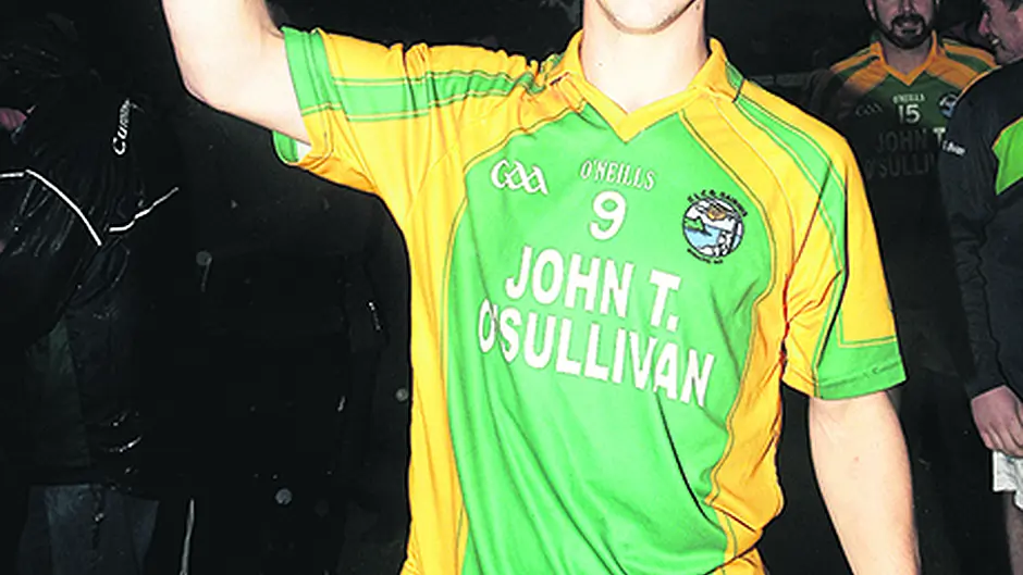 Eanna kept busy juggling fishing, the chipper and Garnish football Image