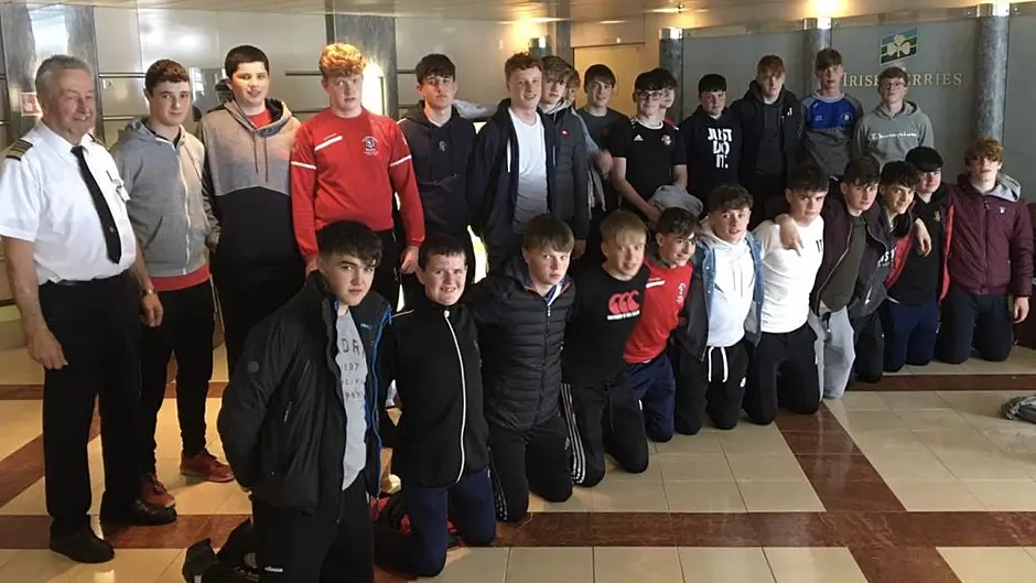 Skibbereen RFC u16s on way to Wales - in safe hands! Image