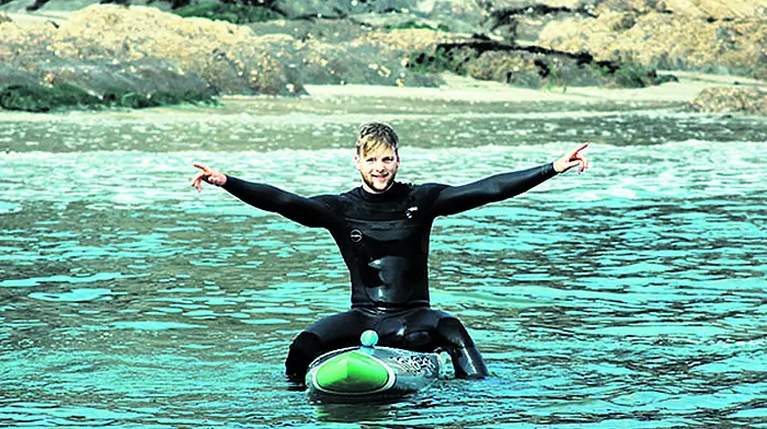 Nathan hoping for plain sailing on his fundraising paddle Image