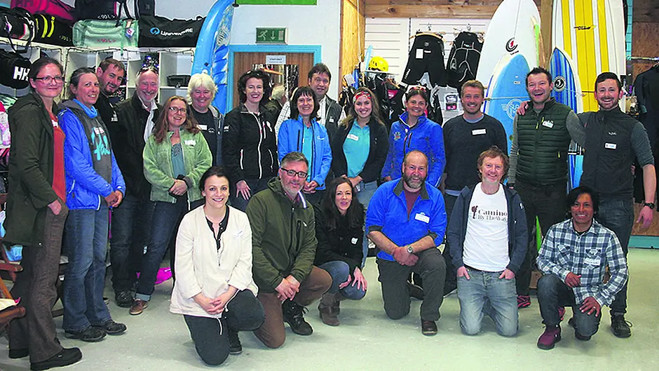 Outdoor networking on the Wild Side in Bandon! Image