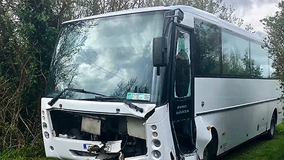 School bus collides with car outside Durrus: no serious injuries Image