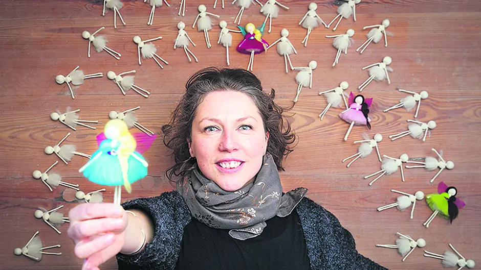Stephanie spreads magic with her wool fairies Image