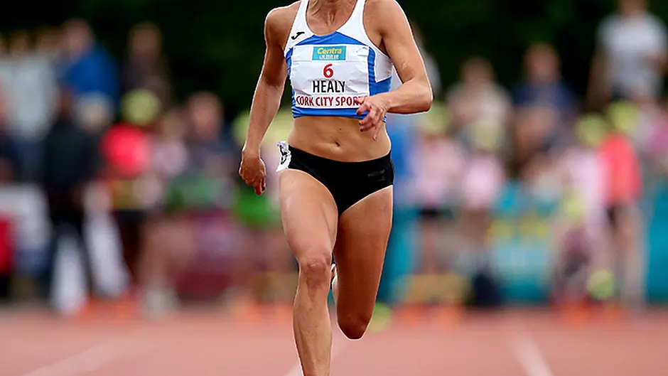 Phil Healy getting up to speed after fracturing her foot Image