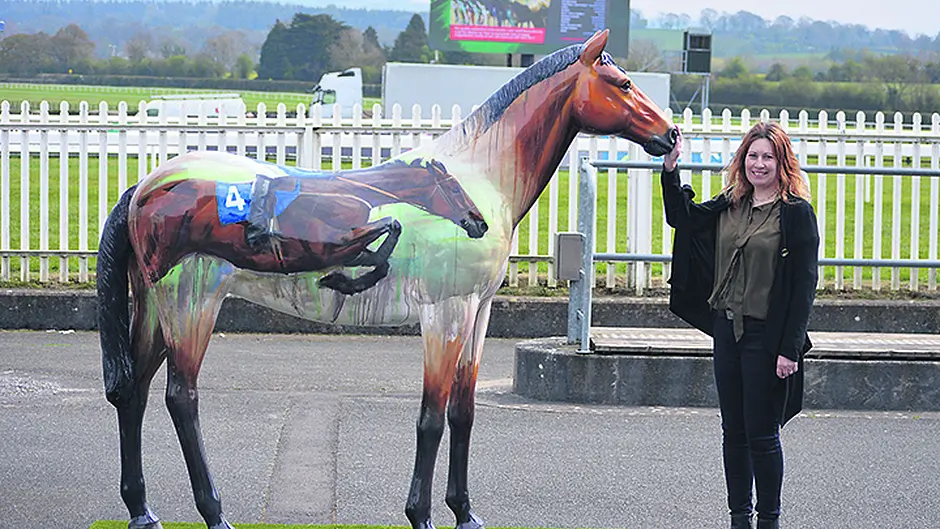 Horse sculpture proves to be a mane attraction Image