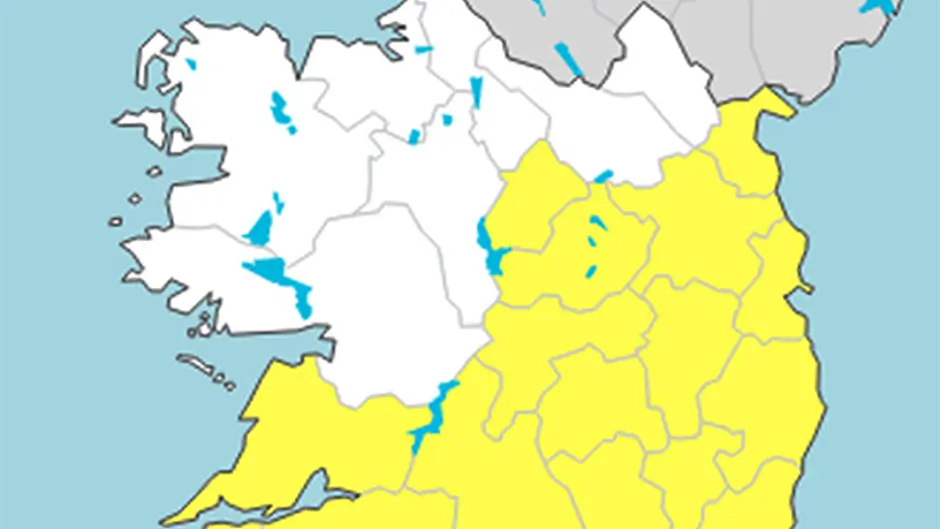 RAIN WARNING: Spot flooding likely tonight as Met Eireann issues a status yellow rainfall warning for Cork Image