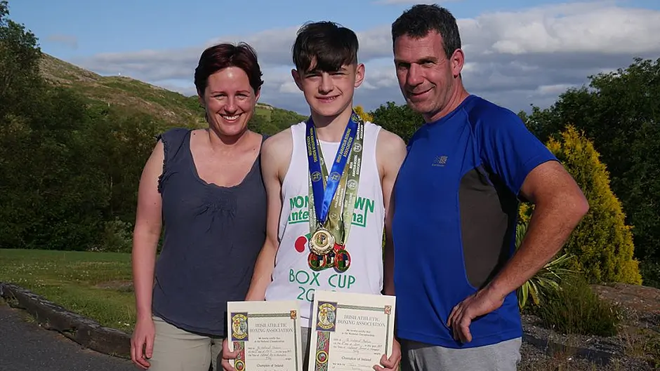 Relentless winner Desmond has family by his side Image