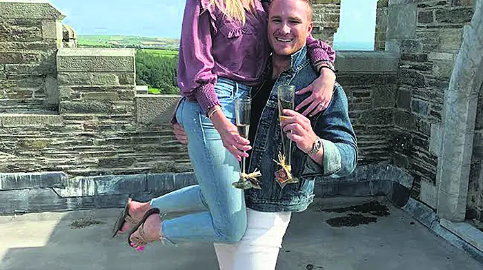 Penelope and Yorick on cloud nine after marriage proposal over castle Image