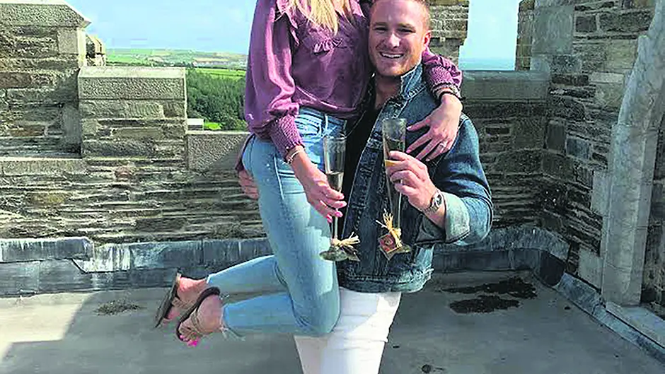 Penelope and Yorick on cloud nine after marriage proposal over castle Image