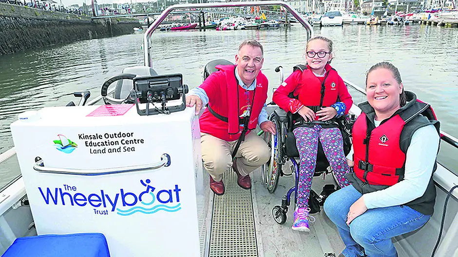 First V20 wheelchair powerboat makes waves in Kinsale Image