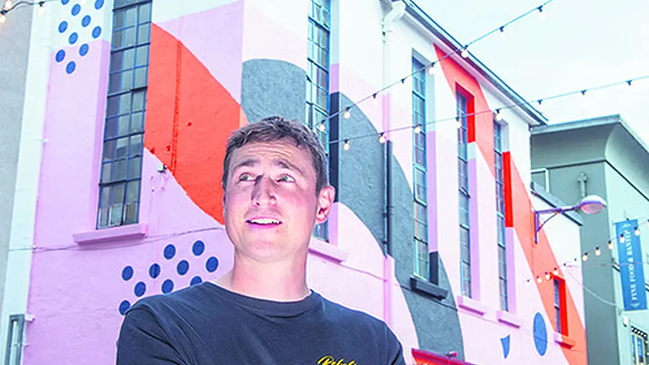 Bandon man joins dots to create smart city mural Image