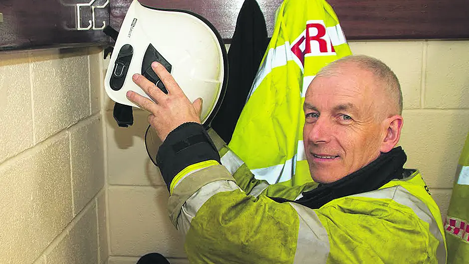 Harold's 29-year love affair with fire service Image