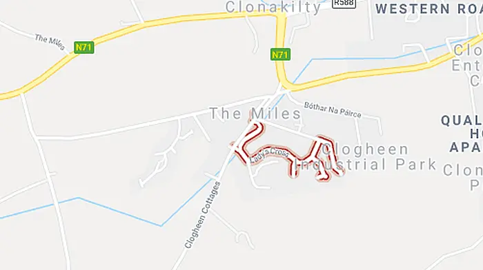Gardaí investigating car thefts in Clonakilty last night. Image