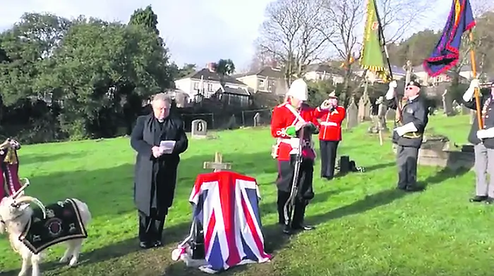 Ceremony held at Irish soldier's graveside Image