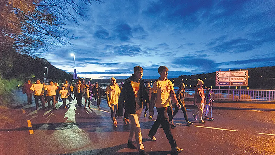 Schull gets Darkness into Light walk Image