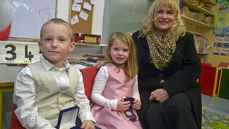 Clonakilty twins awarded bravery medals for saving their granny Image