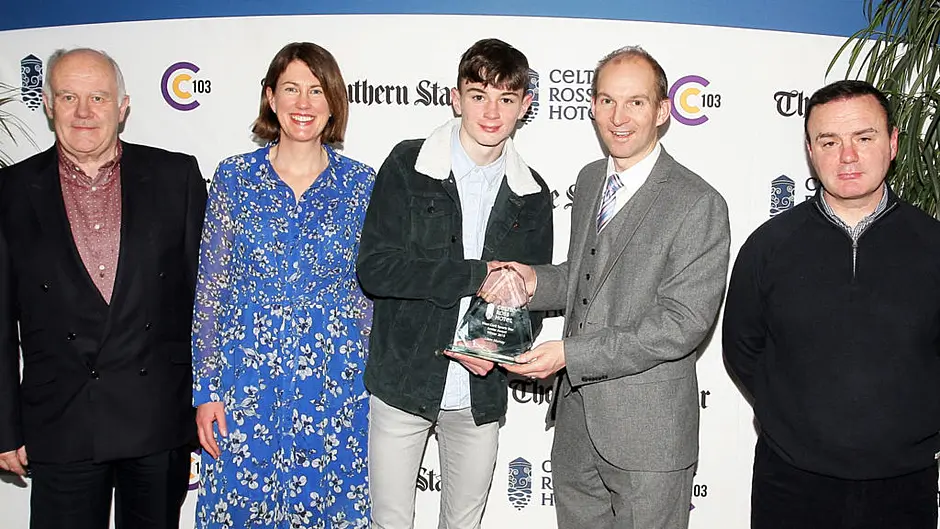 Liam Murray’s mint 2019 recognised with West Cork Youth Sports Star Award Image