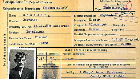The incredible life of Skibbereen man Bernard Goulding, POW 627 Image