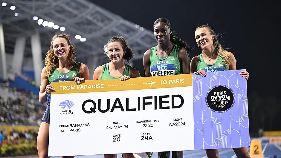 'This is phenomenal,' beams Phil Healy after Irish women's 4x400m relay team qualifies for Olympics Image