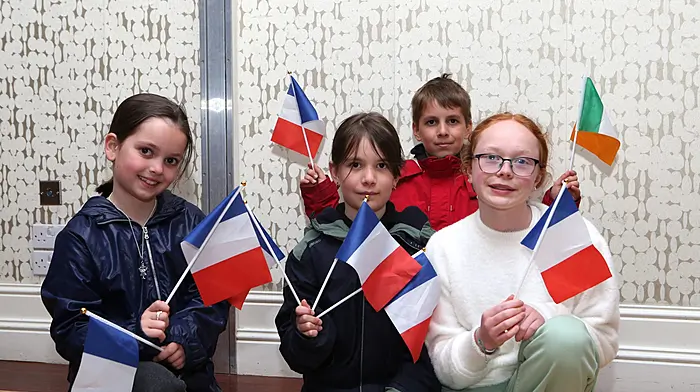 Juliette, Estelle Rose, Alexandre Jean and Katie Alexander celebrated the 10th anniversary of Schull and Le Guilvinec Twinning at the Schull Harbour Hotel.  (Photo: Carlos Benlayo)
