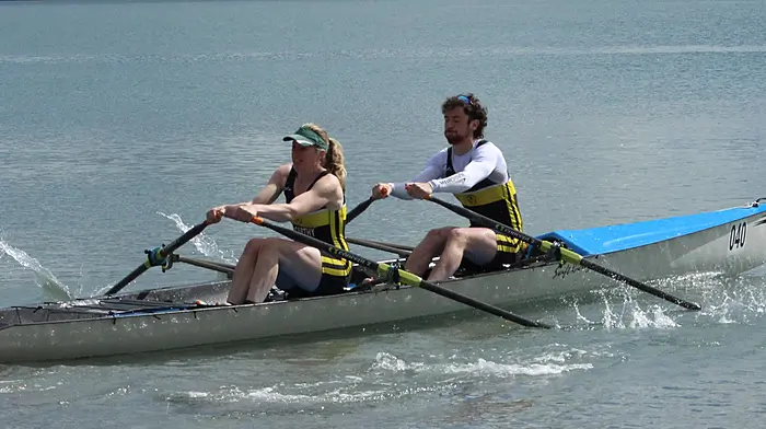 Karen McCarthy and Noel Creedon from Ring Rowing Club won the mixed open double at the Passage West Endurance Regatta and European Beach Sprint qualifiers at Loughbeg Beach, Ringaskiddy last weekend and as a result will represent Ireland in Gdansk, Poland in June.