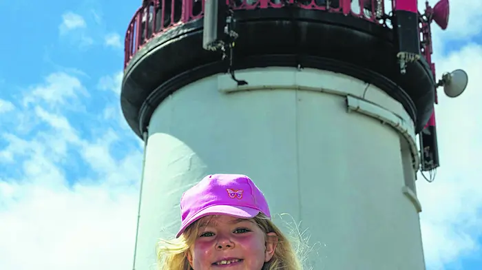 Enjoying the Galley Flash Rowing Club open day at the Galley Head lighthouse was Kate O’Mahony(5)  from Donoure. (Photo: Andy Gibson)