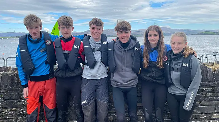 The Bantry team in the ISTRA national championship were (from left): Cillian Conner, Aodh Andrews, Conor Hinnell, Sean Collins, Ava Andrews and Aoife Browne.
