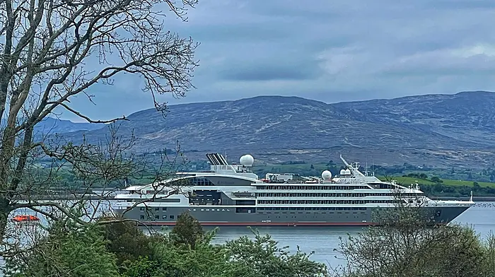 Bantry welcomed Le Boreal with its 240 passengers and 200 crew to the town on Tuesday May 7th. Le Boreal is the fourth cruise liner to visit Bantry this season. A total of 22 liners are expected to visit this year.