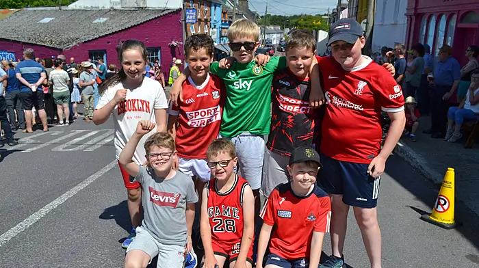 Dara, Amy and Eddie Bennet, Daithi Carroll, Sean Keohane, Conor Keohane, Euan McSweeney and Ross McSweeney enjoying the recent Ballydehob Country Music Festival. (Photo: Anne Minihane)