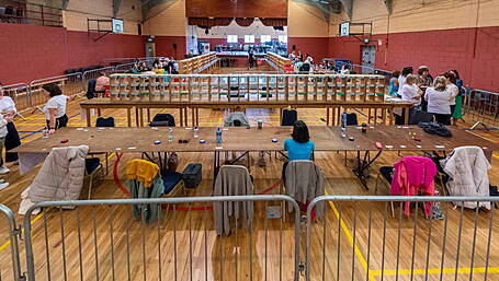 A week of firsts, including a visit to the election count Image