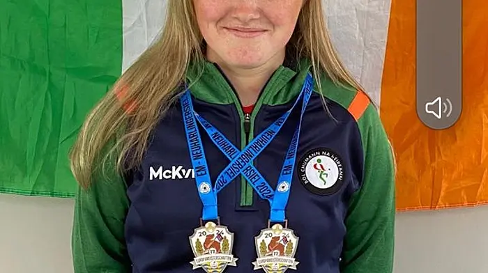 Róisín Allen picked up two bronze medals as part of the U18 girls team representing Ireland at the recent European Road Bowling Championships in Germany.