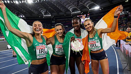 'The stuff of dreams,' as Phil Healy and Irish women's 4x400m relay team win European silver! Image