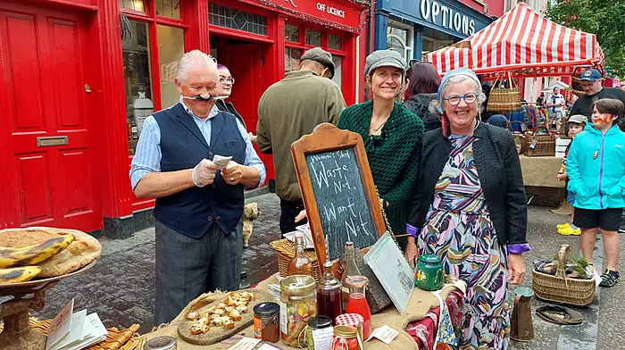 Tom Poynton, Allison Roberts and Eileen Poynton at the 'Waste Not, Want Not' stall, Clonakilty Old Time Fair last Saturday. NGO VOICE Ireland and the Clonakilty Women's Shed teamed up to run a stall at the Clonakilty Old Time Fair last Saturday 6th July to chat to passer-by’s about 'rediscovering traditions' to reduce food waste.  The organizations co-produced a free mini-cookbook of classic 'old time' recipes collected locally that centres around the thrifty use of leftovers.  This project was a part of 'Waste Not, Want Not' a year-long initiative to reduce food waste throughout the town.  Find out more on www.voiceireland.org/wastenotwantnot  