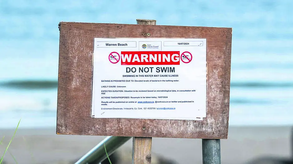 Swim ban at Warren over ‘raw sewage’ Image