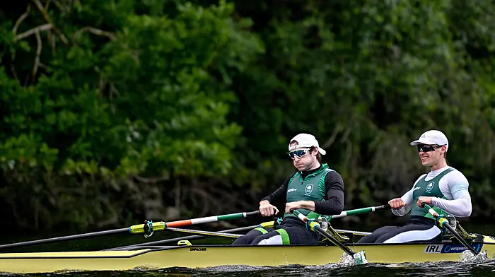 Skibbereen Rowing Club's four Olympians in action in the Paris Games on Sunday Image