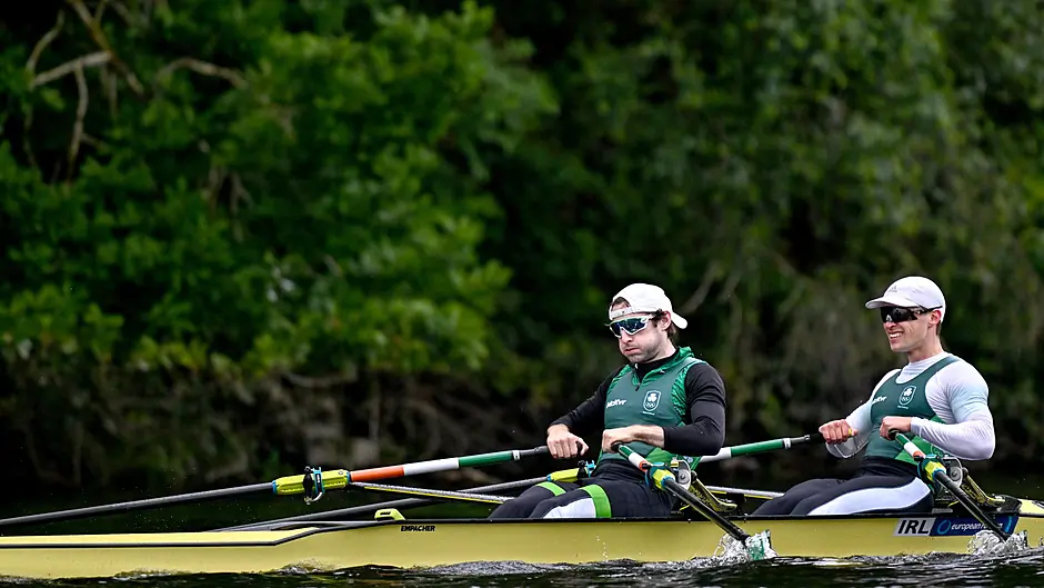 Skibbereen Rowing Club's four Olympians in action in the Paris Games on Sunday Image