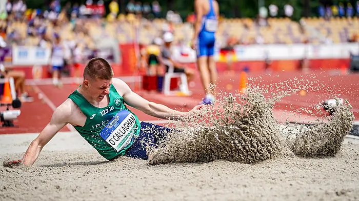 Eoin O'Callaghan hits his target on the European stage Image