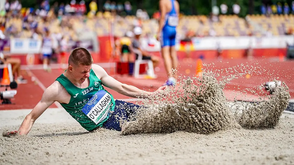 Eoin O'Callaghan hits his target on the European stage Image