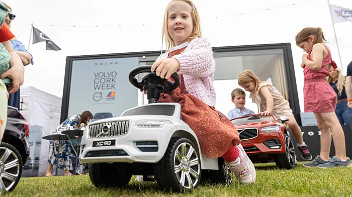 Éile O’Callaghan from Crosshaven enjoying some time at the family fun day during the Volvo Cork Week at the Royal Cork Yacht Club in Crosshaven. (Photo: Darragh Kane)